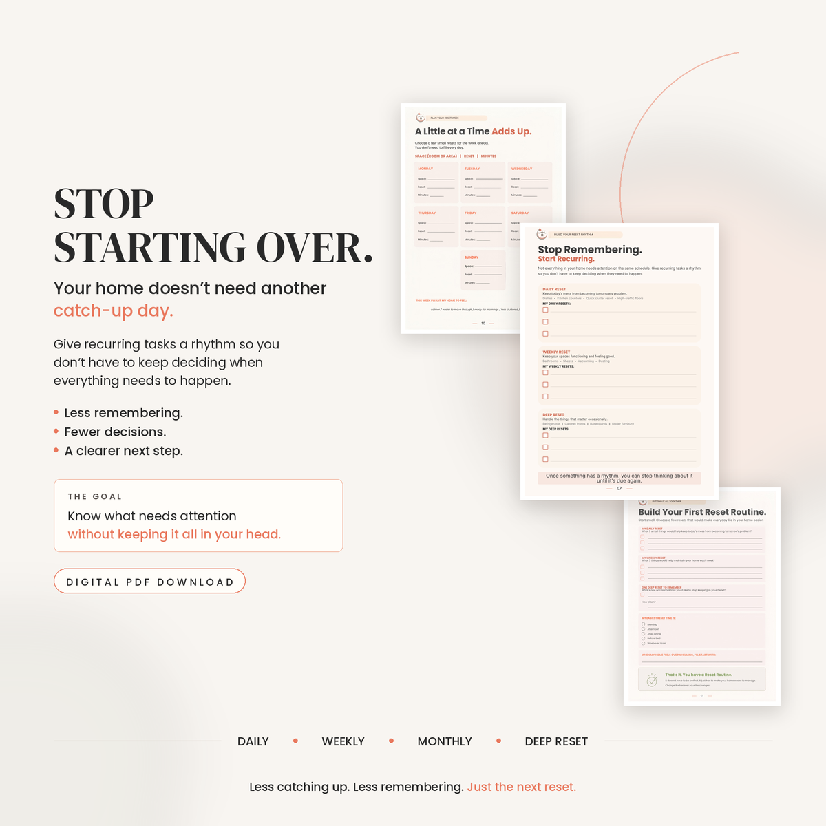 The Reset Kit — Free Digital Workbook